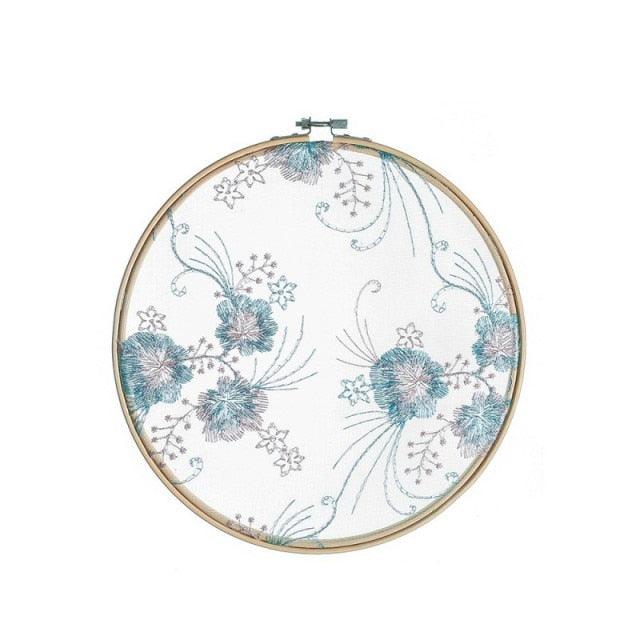 Flat Round Net Embroider Display Stand Net Yarn Wedding Ornaments Wall Hanging Decors Hot Decor for Living Room or Bedroom Unique Wall Art