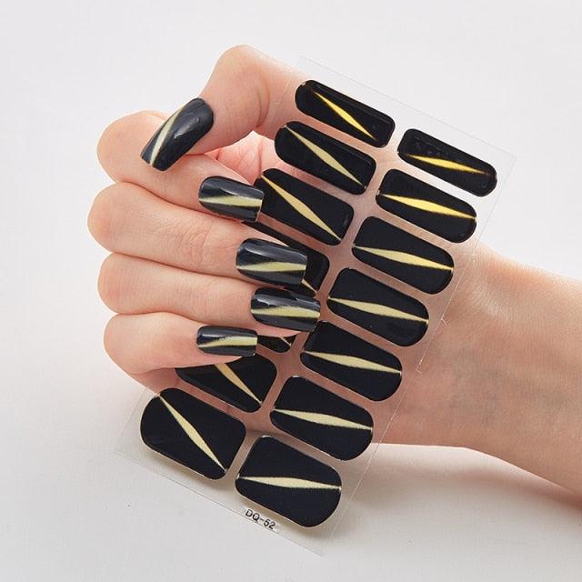 Full Cover Nail Stickers Designer Nail Decals Fashion Five Sorts of Nail Stickers  Nail Sticker set Nail Decoration Nail Strips 3D Nail Art Stickers Decal Slider Template Diy Nail Tool Decorations Nail Art Design Self Adhesive Luxury Designer Nail Sticker