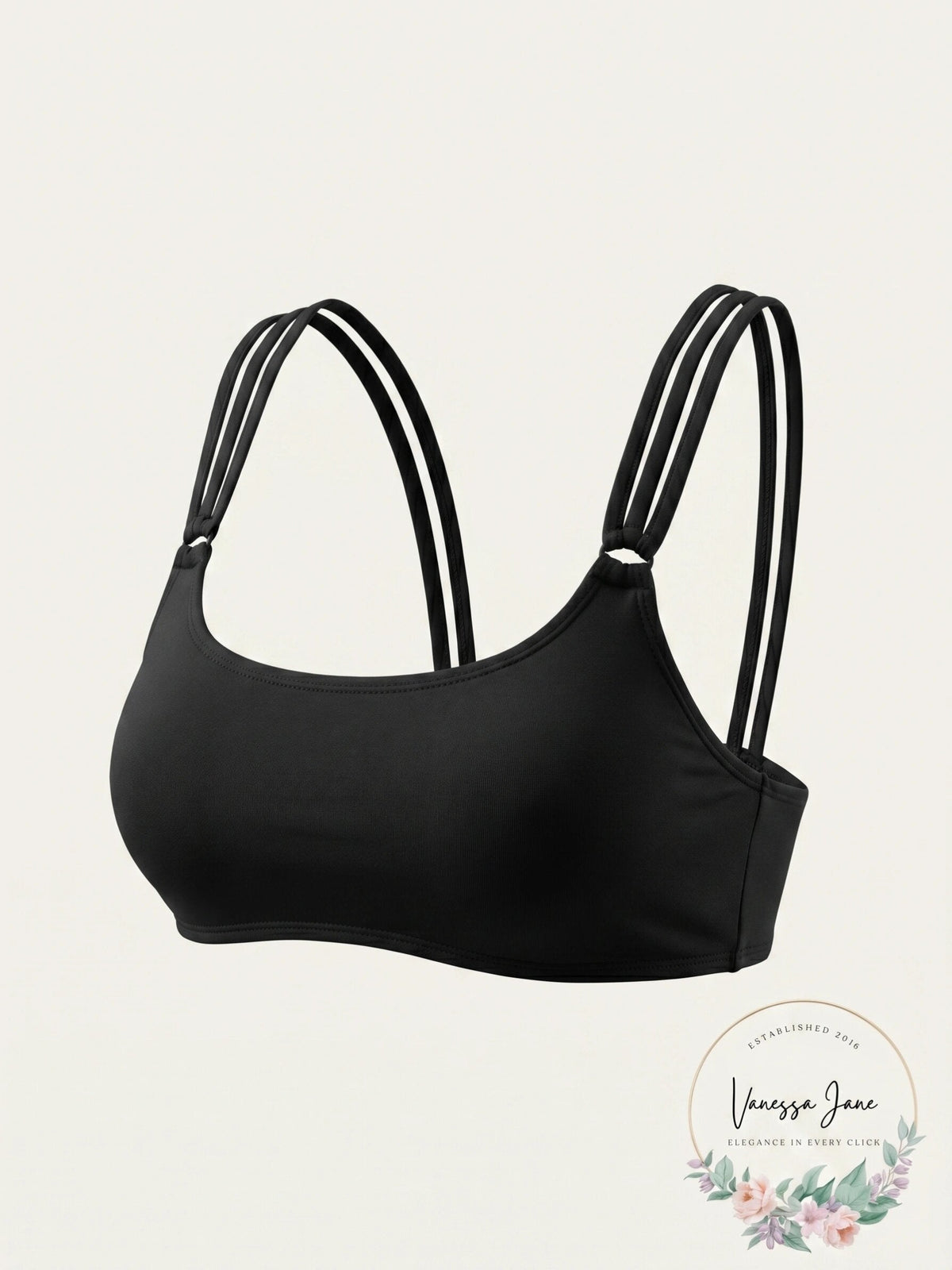 California Waves Juniors Ribbed Back Bralette Top, Size Small