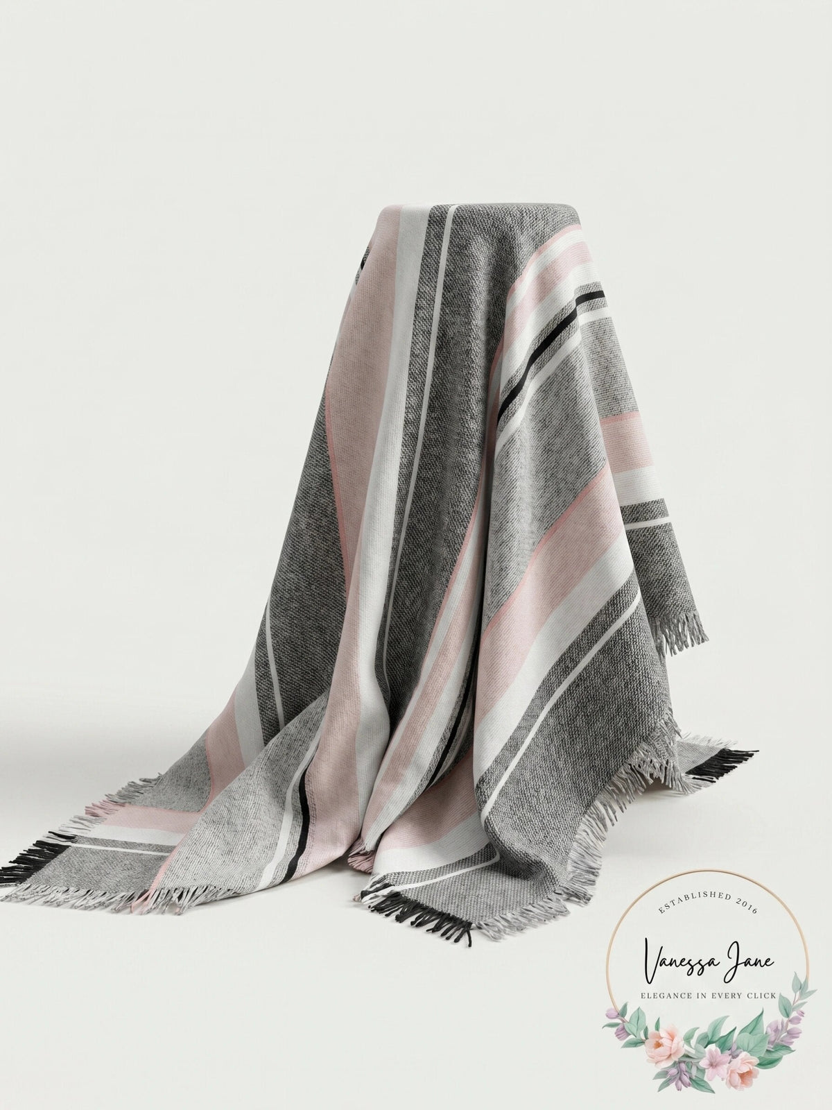 Steve Madden Sparkle Striped Travel Wrap & Scarf