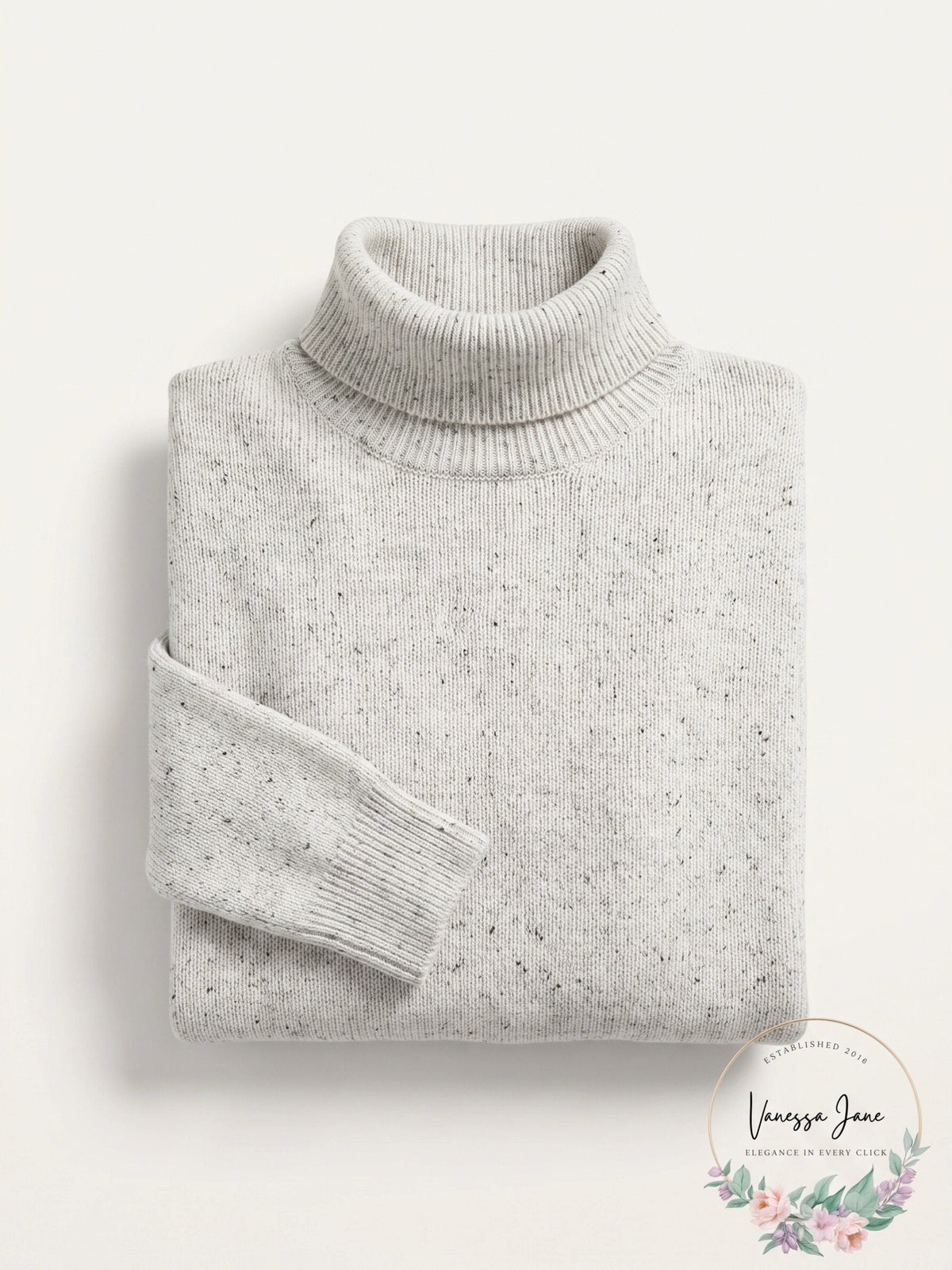 Charter Club Pure Cashmere Turtleneck Sweater, Ice Grey Heather, Size S