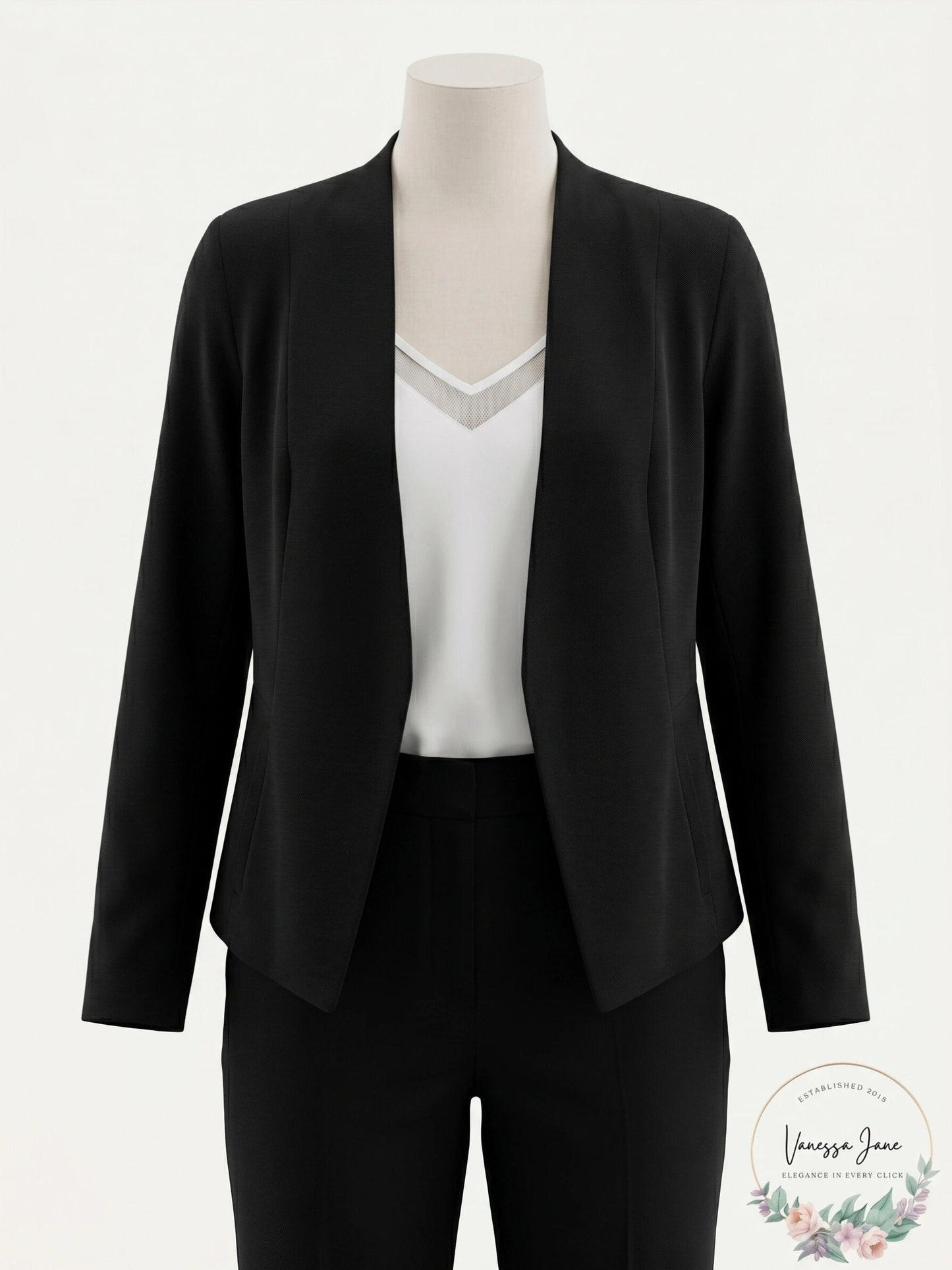 1.State Womens Open-Front Blazer, Size Small