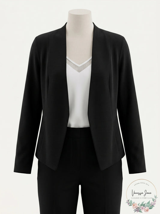 1.State Womens Open-Front Blazer, Size Small