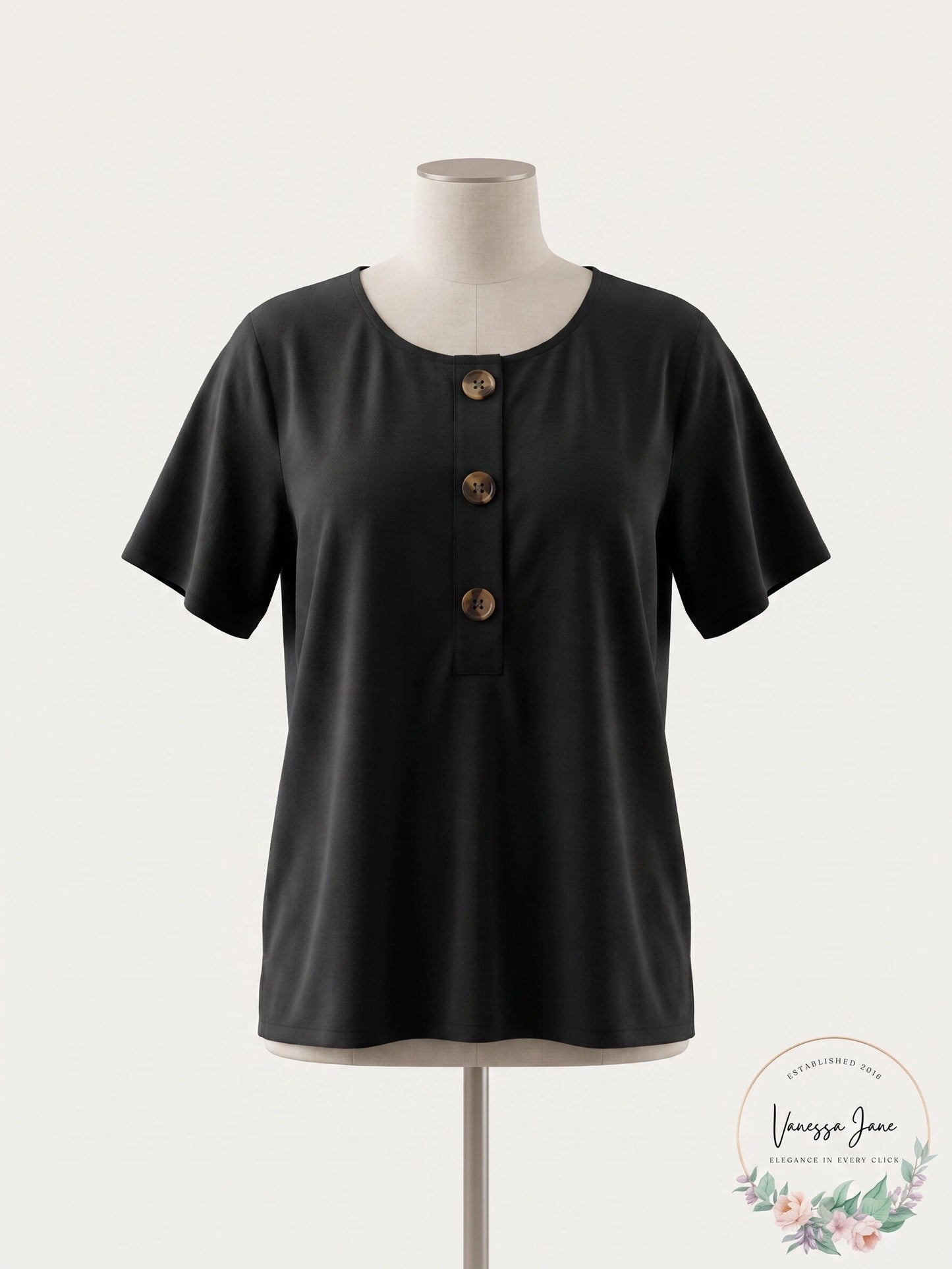 Afani Women's  Flutter Sleeve Top