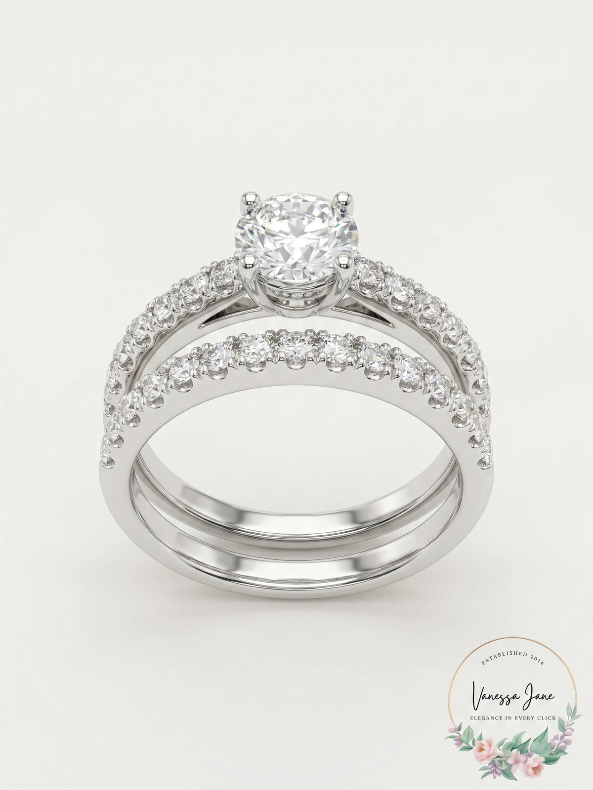 Charter Club Ring Set, Cubic Zirconia Engagement , Size 5