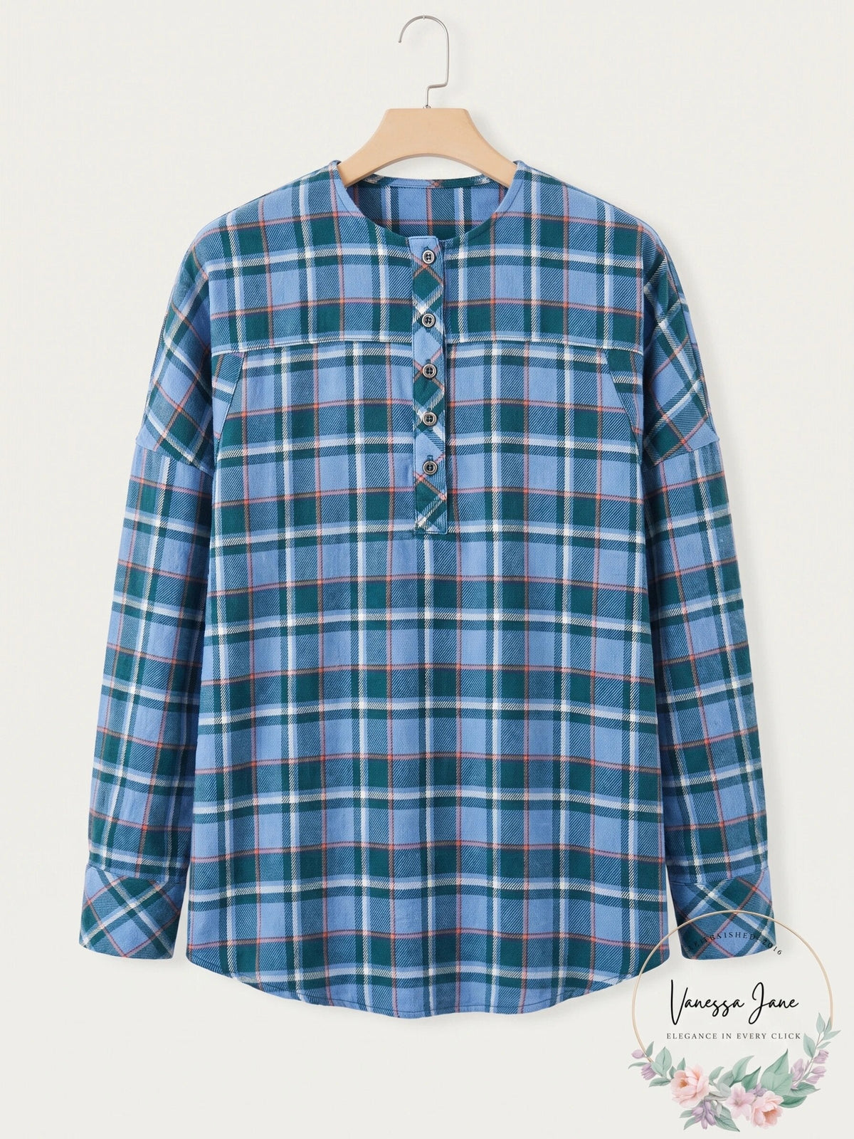 Beach Lunch Lounge Mia Plaid Shirt
