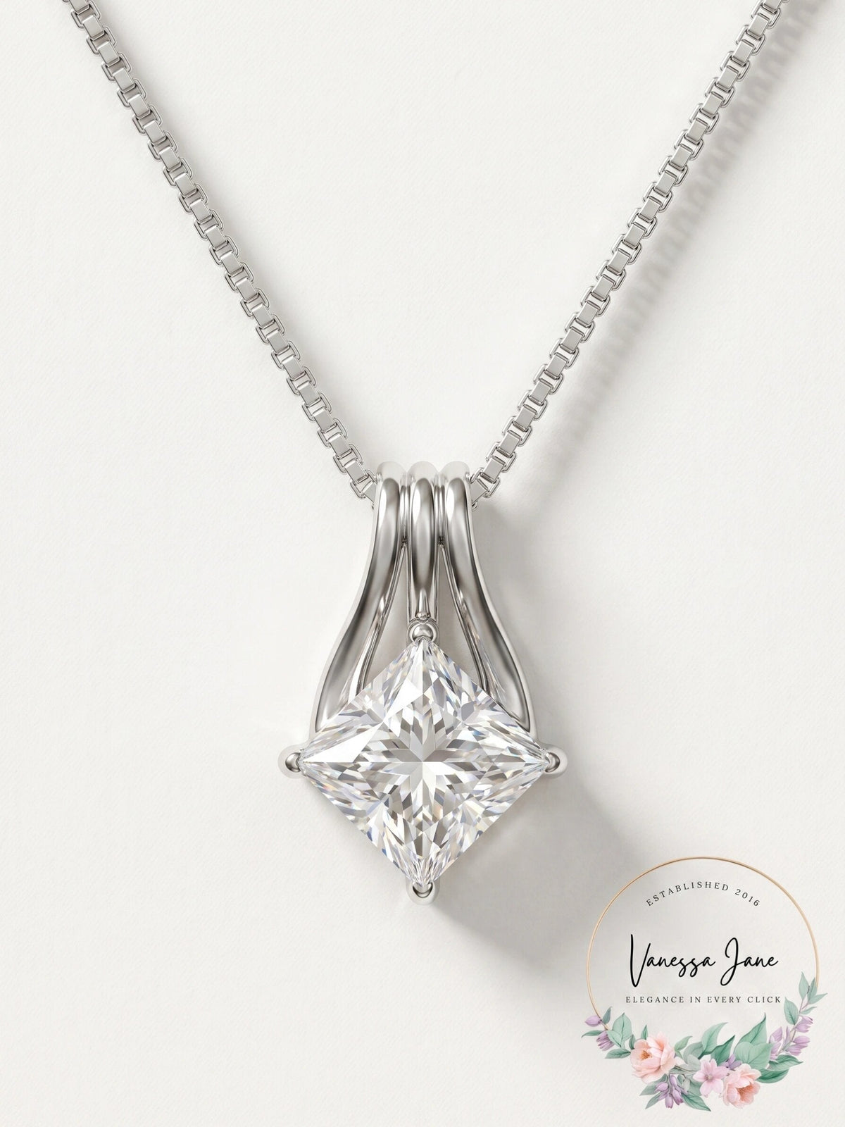 Giani Bernini Cubic Zirconia Kite 18 Pendant Necklace in Sterling Silver