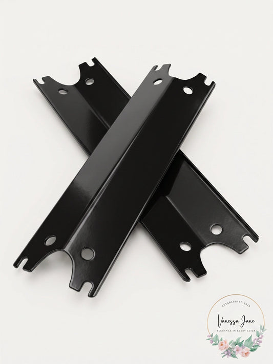 2-Pack Universal Porcelain Steel Grill Heat Plates, 15 1/8" x 3 3/4"