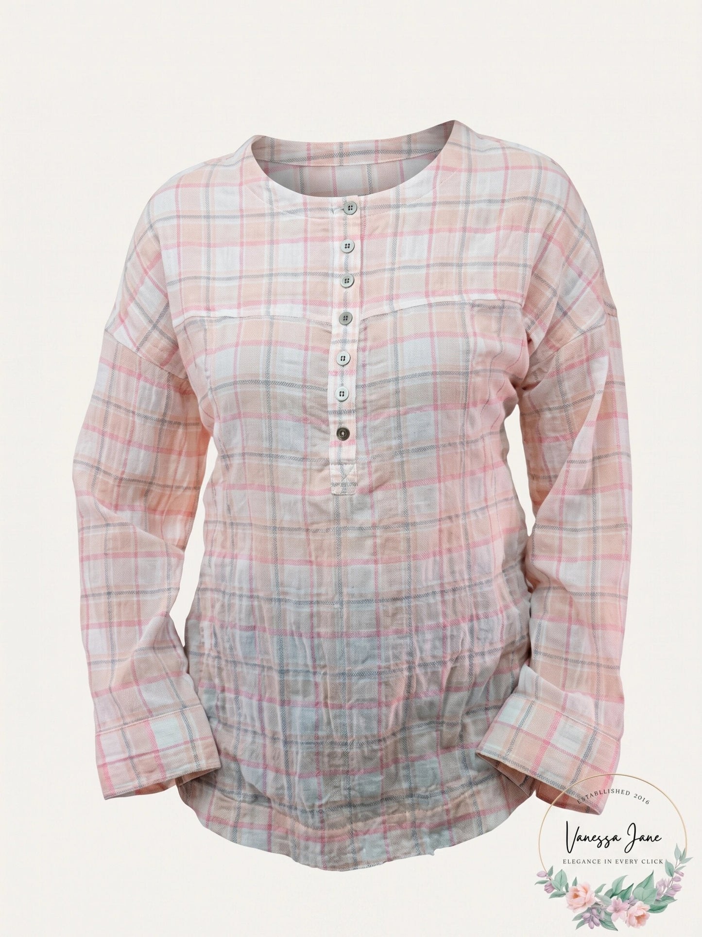 Beach Lunch Lounge Mia Plaid Shirt