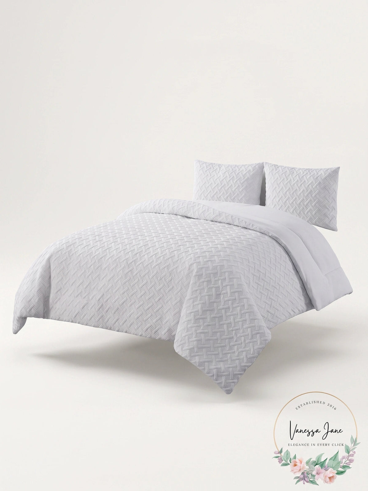 Vcny Home Nina Embossed Comforter Set, Twin XL Bedding