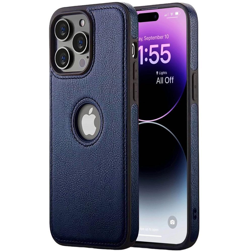 Leather Case Thin Flexible Soft Grip Luxury  PU Leather Cover for Men Durable Anti-Scratch Full Phone Cases For iPhone 14 Pro Max 14 Plus Case Slim PU Leather Soft Shockproof Back Cover for iPhone 14 Pro