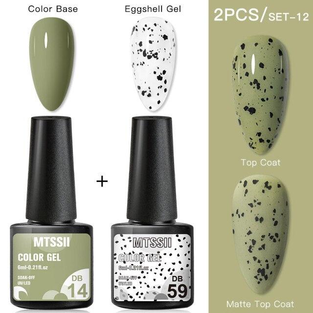 Luxury Gel Nail Polish Permanent Glossy Matte Egg Effect Elegant Stylish Eggshell Design For Women And Lady Nail Gel