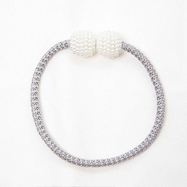 Magnetic Curtain Tieback High Quality Holder Hook Buckle Clip Pretty Modern Polyester Decorative Home Accessories Decorative Curtain Holdbacks Crystal Tie Backs For Curtains Curtain Holders For Window Draperies