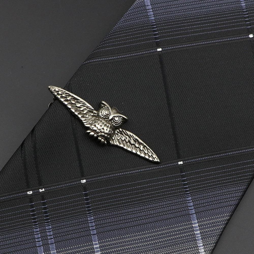Men's Metal Tie Clip Vintage Unique Shape Bright Stainless Steel Necktie Clasp Gentleman's Party Luxury Tie Bars Clips Wedding Luxury Design Accessories For Men