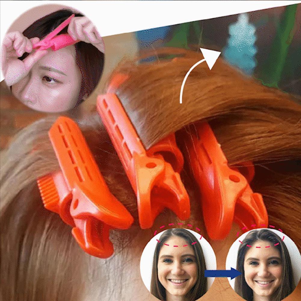 Natural Fluffy Hair Clip Curly Hair Plastic Hair Root Fluffy Clip Bangs Hair Styling Clip Candy Color Hairpins Curly Hair Styling Tool Hair Rollers Small And Easy to Carry Hair Accessories