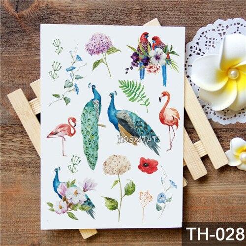 New Different Animals Waterproof Temporary Sticker Tattoo Cute Little Colorful Children Tattoos