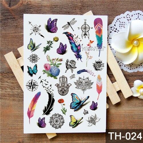 New Different Animals Waterproof Temporary Sticker Tattoo Cute Little Colorful Children Tattoos