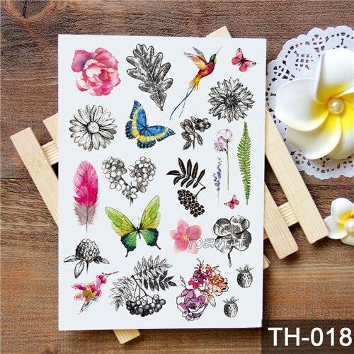 New Different Animals Waterproof Temporary Sticker Tattoo Cute Little Colorful Children Tattoos