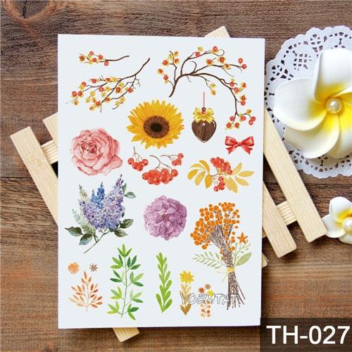 New Different Animals Waterproof Temporary Sticker Tattoo Cute Little Colorful Children Tattoos