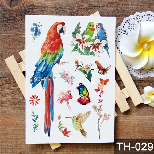 New Different Animals Waterproof Temporary Sticker Tattoo Cute Little Colorful Children Tattoos