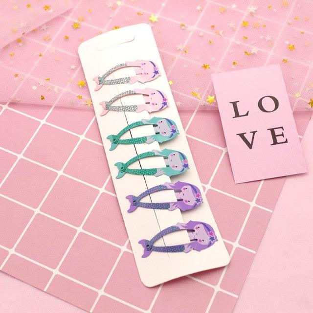 New Printed Cute Cartoon Fruit BB Clips Hairpins Girls Hair Accessories Children Headwear Baby Hair Clips Headdress Gorgeous Hair Accessories For Girls