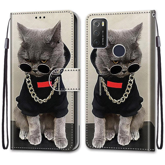 Painted Leather Flip Phone Case For Xiaomi Redmi 8 9 9A 9C 9T Redmi 10 Lion Cat Butterfly Wallet Card Holder Stand Book Cover Colorful PU Leather Wallet Flip Cover Shockproof Card Slots Holder Side Pocket Magnetic Closure Stylish Case