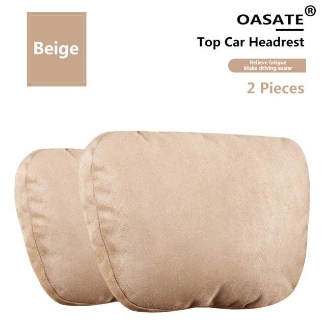Luxury Car Neck Pillow Car Travel Neck Rest Pillows Seat Cushion Support Car Headrest Neck Support Seat Design Class Soft Universal Adjustable Car Neck Pillow Waist Pillow Universal Driving Seat Car Pillow Sleeping Neck Headrest