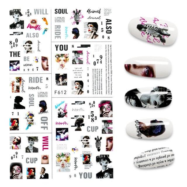 3D Nail Stickers Leaves Butterfly Panda Love Heart Design Stickers For Nails Manicure Foil Nail Art Decor  Girls Manicure Decoration Nail Art Supplies 3D Self-Adhesive Nail Decals Designer Nail Stickers for Acrylic Nails