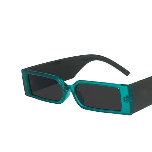 Rectangle Retro Sunglasses Trendy Small Rectangle Sunglasses Women Men Vintage Thick Frame Small Square Glasses n Small Glasses For  Men Modern Design Lightweight Frames Sunglasses For Summer