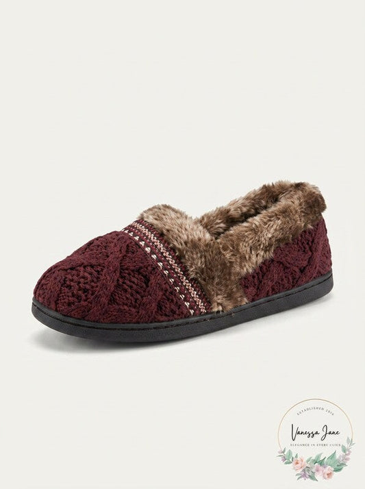 Isotoner Signature Trellis Tessa Sweater-Knit Slippers, Size 7