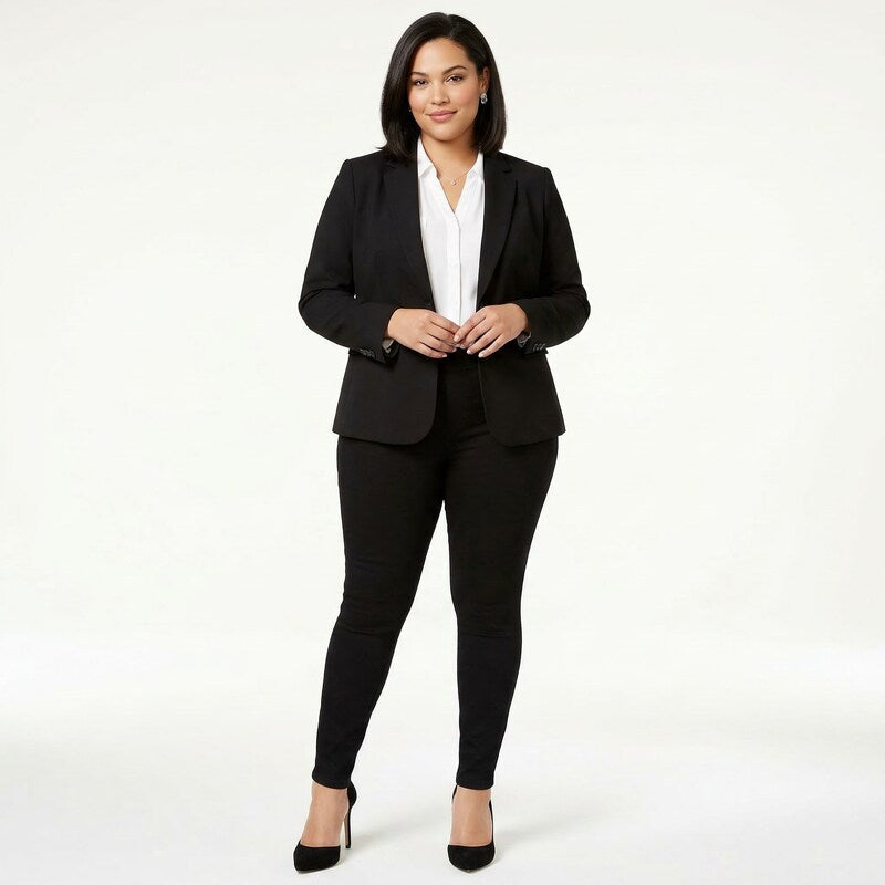 Celebrity Pink Regular Pull-on Black Skinny Pants-Size XL