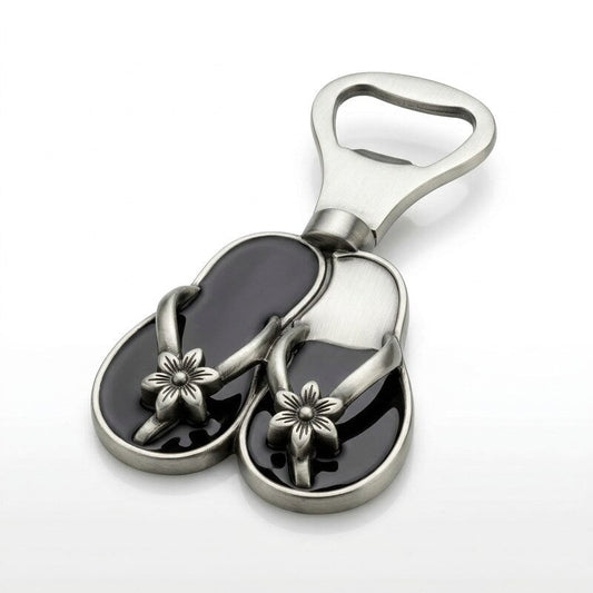 Thirstystone Bottle Opener, Flip Flops, Silver