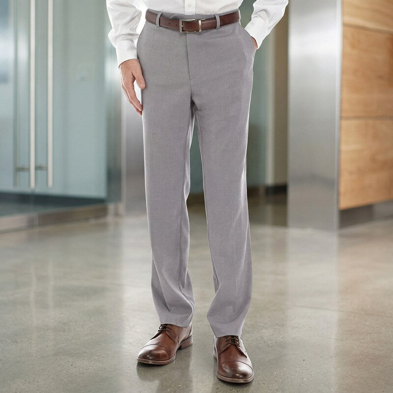 Michael Kors Solid Dress Pants, Light Gray, Big & Tall Size 37
