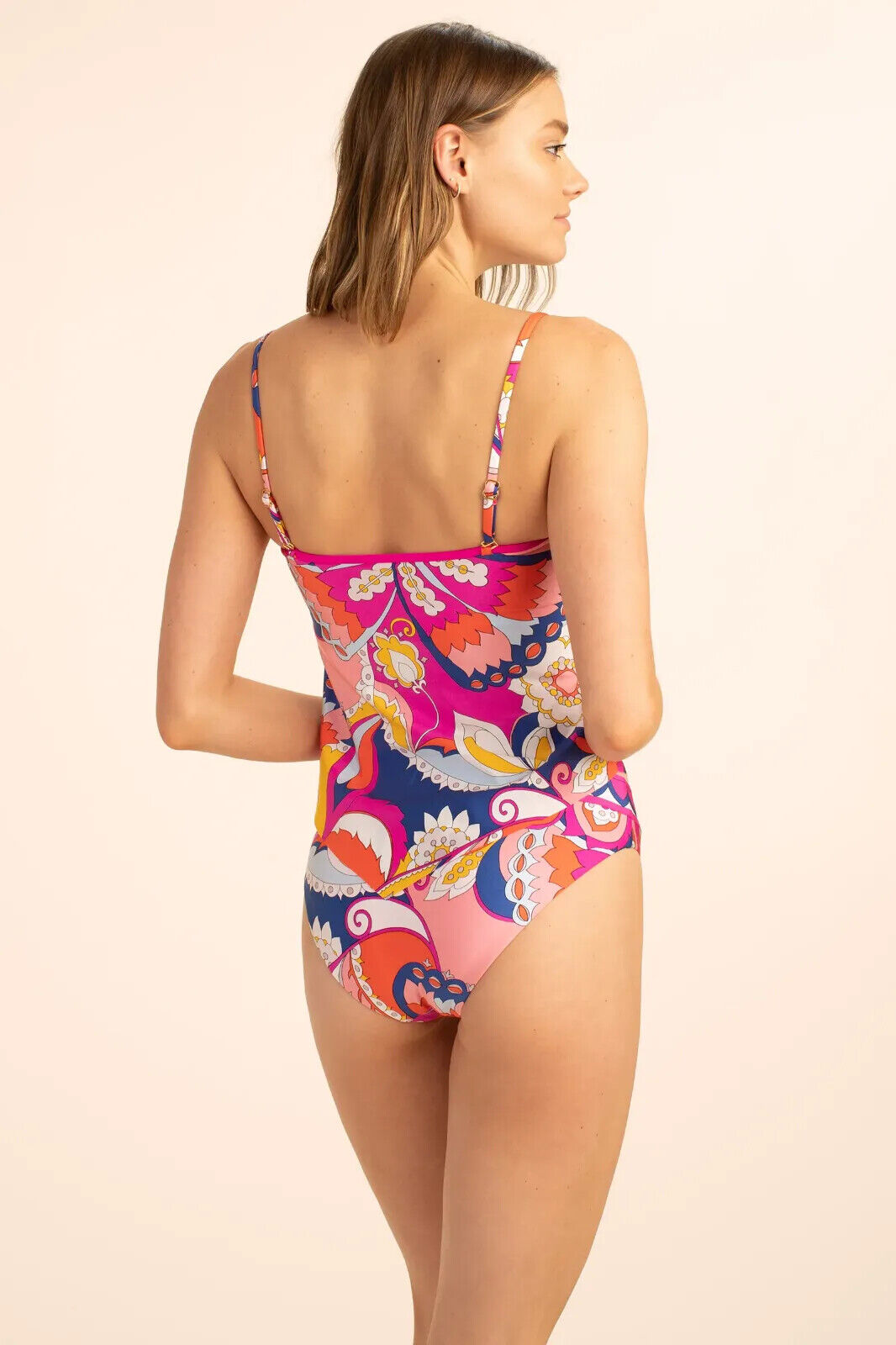 Trina Turk Sevilla Tankini Top, Size 4