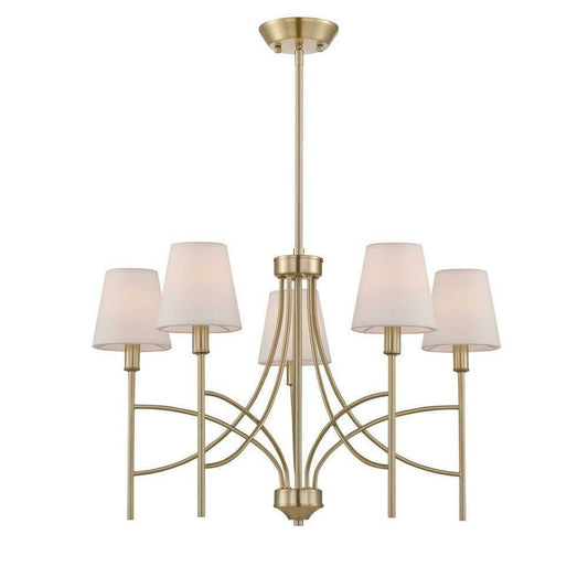 World Imports Millau Collection 5-Light Satin Gold Chandelier
