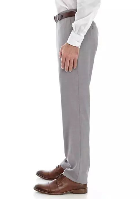 Michael Kors Solid Dress Pants, Light Gray, Big & Tall Size 37