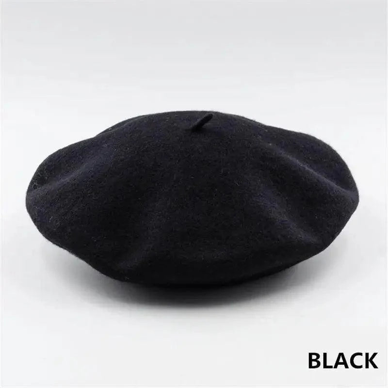 Vintage Beret Hat Flat Cap For Women Retro Classic Style Wool Beret Caps Modern Women Hats
