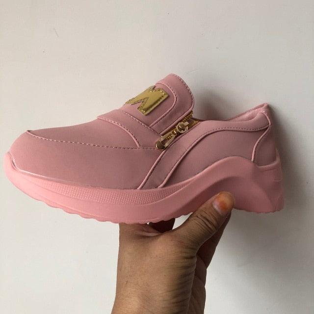 Women Elegant Sneakers Thick Bottom Women Casual Shoes Athletic Road Running Mesh Breathable Casual Sneakers Lace Up Comfort Sports Sneakers