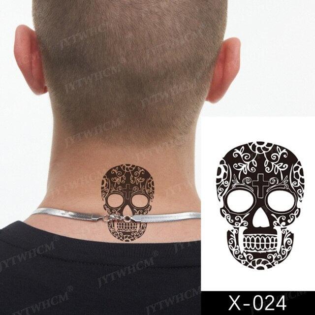 Women's Different Stickers Tattoo Temporary Waterproof Neck Arm Leg Tattoo Colorful Design