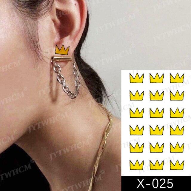 Women's Different Stickers Tattoo Temporary Waterproof Neck Arm Leg Tattoo Colorful Design