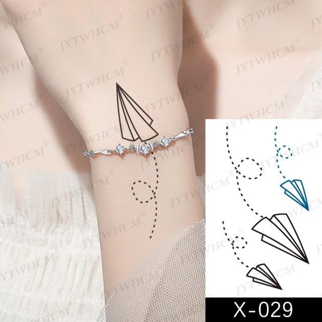Women's Different Stickers Tattoo Temporary Waterproof Neck Arm Leg Tattoo Colorful Design